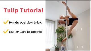 Lesson 11  Intermediate Pole Tulip Tutorial  Straddle Split Combo  Main Elbow Tricks poledance [upl. by Lhok]