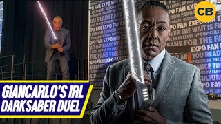 Giancarlo Esposito IRL Darksaber Duel Slays at Fan Expo [upl. by Nakashima]