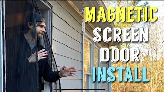 Installing Magnetic Screen Door [upl. by Agate11]