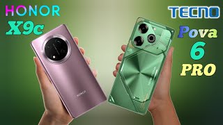 HONOR X9C vs TECNO POVA 6 PRO [upl. by Anoval]