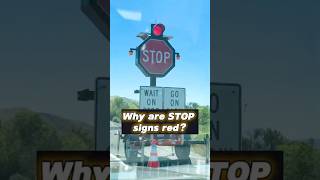 Why are STOP signs colored red science education traffic colors colorpsychology funfacts wow [upl. by Bej953]