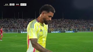 Douglas Luiz Juventus DEBUT vs Brest 2024 HD [upl. by Onailil]