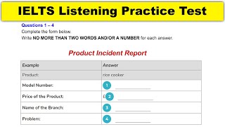 Returning the Rice Cooker IELTS Listening Practice Tests with Answers  IELTS Listening Actual Test [upl. by Adnaluy]