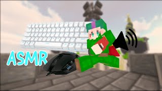 Minecraft bedwars ASMR G402 mousenew keyboard sound [upl. by Dlarrej]