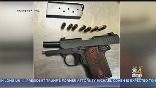 Loaded Handgun Confiscated At Logan Airport [upl. by Anide]