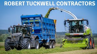 Robert Tuckwell Contractors  Claas Jaguar 980  Silage 2020 [upl. by Ymmot641]