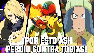 SE CONFIRMA POR QUE ASH NO GANO LA LIGA SINNOH  TOBIAS FUE RETIRADO DEL ANIME PARA SIEMPRE [upl. by Pennebaker]