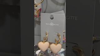 BIJOUX trending shortsvideo viral bijoux bijouterie shopping heart new earrings бижутерия [upl. by Anilahs865]