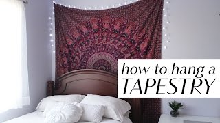 How to Hang a Tapestry in 3 Easy Ways [upl. by Mannuela]