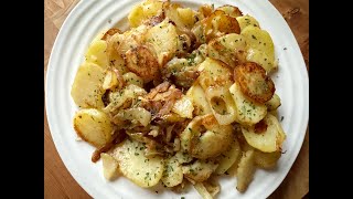 Lyonnaise Potatoes  fried potatoes with onions [upl. by Pedrotti]