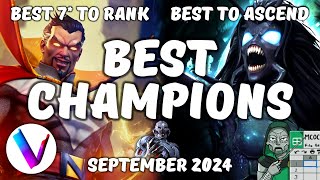 Best Champions Ranked amp Tier List September  Vegas Tier List Spreadsheet  Nefaria Shathra MCoC [upl. by Prochoras]