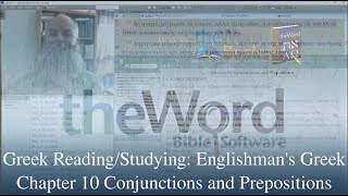 Greek ReadingStudying Englishmans Greek Chapter 10  Conjunctions and Prepositions [upl. by Eked242]