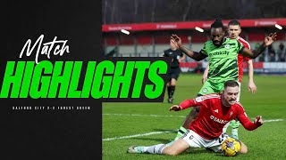 Match Highlights  Salford City 22 Forest Green Rovers [upl. by Corin]