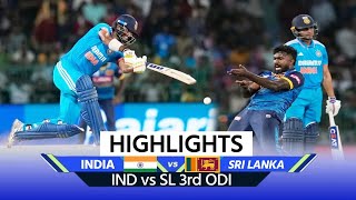 IND vs SL 3rd ODI Match Highlights India vs Sri Lanka 3rd ODI Highlights  Dunith Wellalage [upl. by Robinet362]