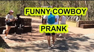 Cowboyprank and funniest reactions lelucon statue prank luco patungFunny Screams [upl. by Ahsil]