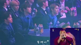 EXO reaction to BLACKPINK Seoul Music Awards 170119 [upl. by Peppard]