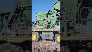 John Deere cotton pickercotton johndeere agriculturalmachinery automobile cottonindustry [upl. by Nirek264]