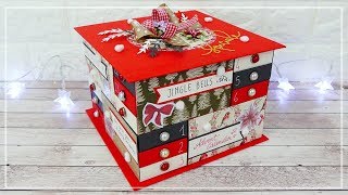 Calendario dellAvvento a Cassetti  Drawer Box Advent Calendar DIY [upl. by Ajak464]