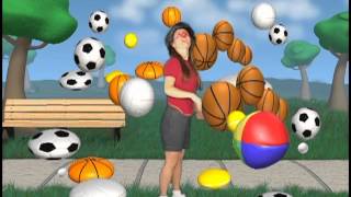 Spanish for Kids  Balls Sports  Pelotas [upl. by Adiaros]