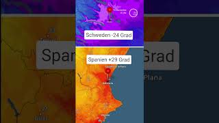 😮 Über 50 Grad Unterschied in Europa  Seht selbst im TemperaturRadar nach🥶🥵 wetteronline shorts [upl. by Eanil46]