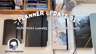 Planner Update  Q1 Hobonichi Weeks and Plotter Binders 2024 hobonichiweeks [upl. by Assen]