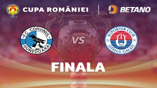 🔴LIVE🔴Cupa României  Finala 🔴Corvinul Hunedoara 00 Oțelul Galați 🔴Sunet Audio [upl. by Enelhtac739]