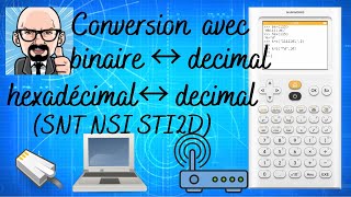 CONVERSION RAPIDE DECIMAL BINAIRE HEXADECIMAL AVEC LA CALCULATRICE NUMWORKS ET PYTHON [upl. by Mccallum24]