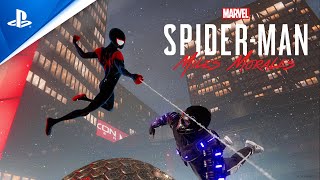 Marvels SpiderMan Miles Morales – “SpiderMan Into the SpiderVerse” Suit Announce  PS5 PS4 [upl. by Naerb828]