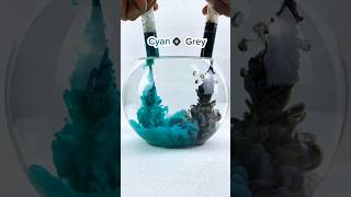 WOW 😳 Cyan vs Grey mixing colour guess the colour namecolorfulmixing amazing satisfying [upl. by Gnek322]