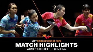 HashimotoSato vs ChenQian  WD SF  WTT Finals Fukuoka 2024 [upl. by Ellehcem]