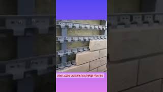 Dry cladding system constuction claddinginstallation shorts trending tech [upl. by Eissehc174]