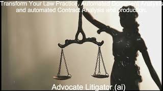 Advocate Litigator® AI The Future of Legal Tech Revolutionizing Law Practice with AIPower Robots [upl. by Hofmann347]