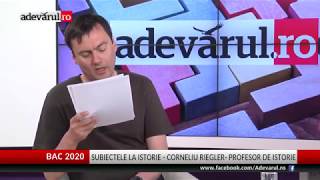 Bacalaureat 2020  Rezolvarea Subiectelor la Istorie la examenul de BAC [upl. by Katti]