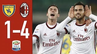 AC Milan is back Chievo Verona  Milan 14 GOALS amp HIGHLIGHTS [upl. by Abehs501]