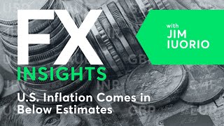 FX Insights US Inflation Comes in Below Estimates [upl. by Idnir775]