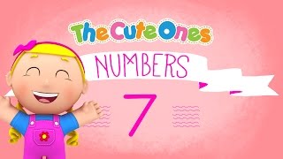 Number 7  NUMBERS  The Cute Ones  Activities [upl. by Wyon]