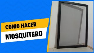 Cómo hacer mosquitero para ventanas en aluminio [upl. by Vincenty]