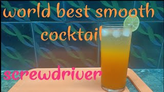 screwdriver cocktail  How to make mocktail  Easy to make  The mocktail bar [upl. by Shuler768]