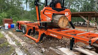 MILLING TIME QUARTER SAWN CHESTNUT OAK [upl. by Grosz]