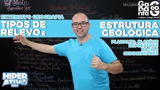 Geografia pro Enem  Tipos Formas e Estrutura do Relevo [upl. by Reyotal]