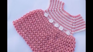 Crochet girl dress very easy [upl. by Branch]