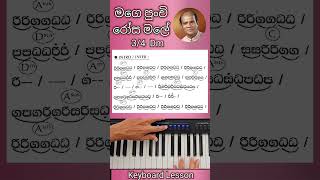 Mage Punchi Rosa Male Chords Notations KeyboardLesson Shorts 63 [upl. by Root258]