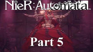 Lets Play NieR Automata Part 5Der Vergnügungspark und Beauvoir 3 Boss BlindGerman [upl. by Dumond]