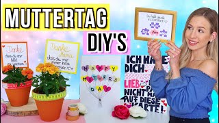 DIY MUTTERTAGS GESCHENKE 🎁 4 Geschenkideen zum Muttertag selbst basteln 2019  Cali Kessy [upl. by Mairhpe105]