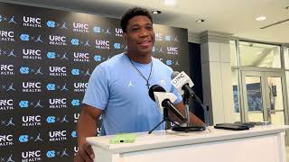 UNC Football Jacolby Criswell Wake Forest Week Interview [upl. by Hallette157]