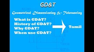 What is GDampT And History of Geometrical Dimensional And Tolerance  Tamil [upl. by Vasilek747]