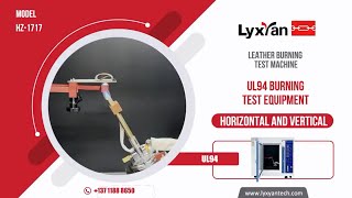 UL94 Leather Horizontal and Vertical Burning TEST equipment [upl. by Adnovaj]