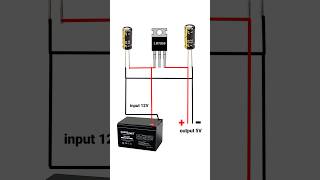 12V to 5V convert  7805 MOSFET project shorts 7805 [upl. by Laurena]