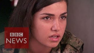 Islamic State are afraid to see women with guns  BBC News [upl. by Hardan]