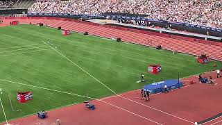 Keely Hodgkinson 800m World Lead and national record in London Diamond league 2024 stand view [upl. by Aihsotan]